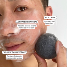 Load image into Gallery viewer, BTC Charcoal Pore Cleansing Luxury Soap
