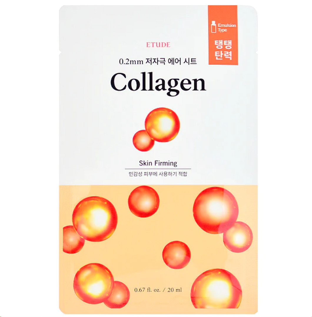 Etude House 0.2 Therapy Air Mask - Collagen (5 pack)