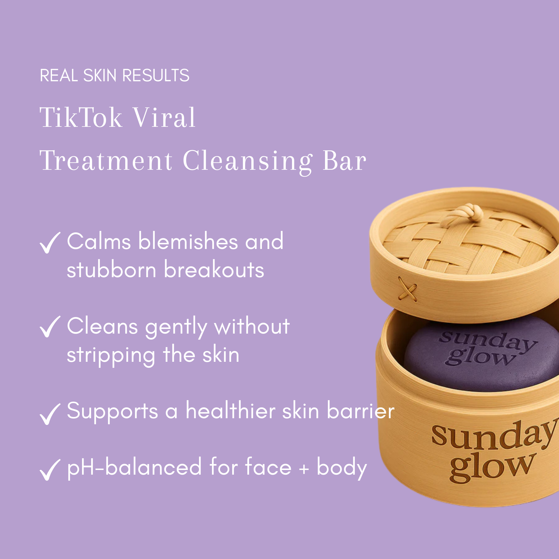 Purple Gromwell Clarifying Luxury Cleansing Bar