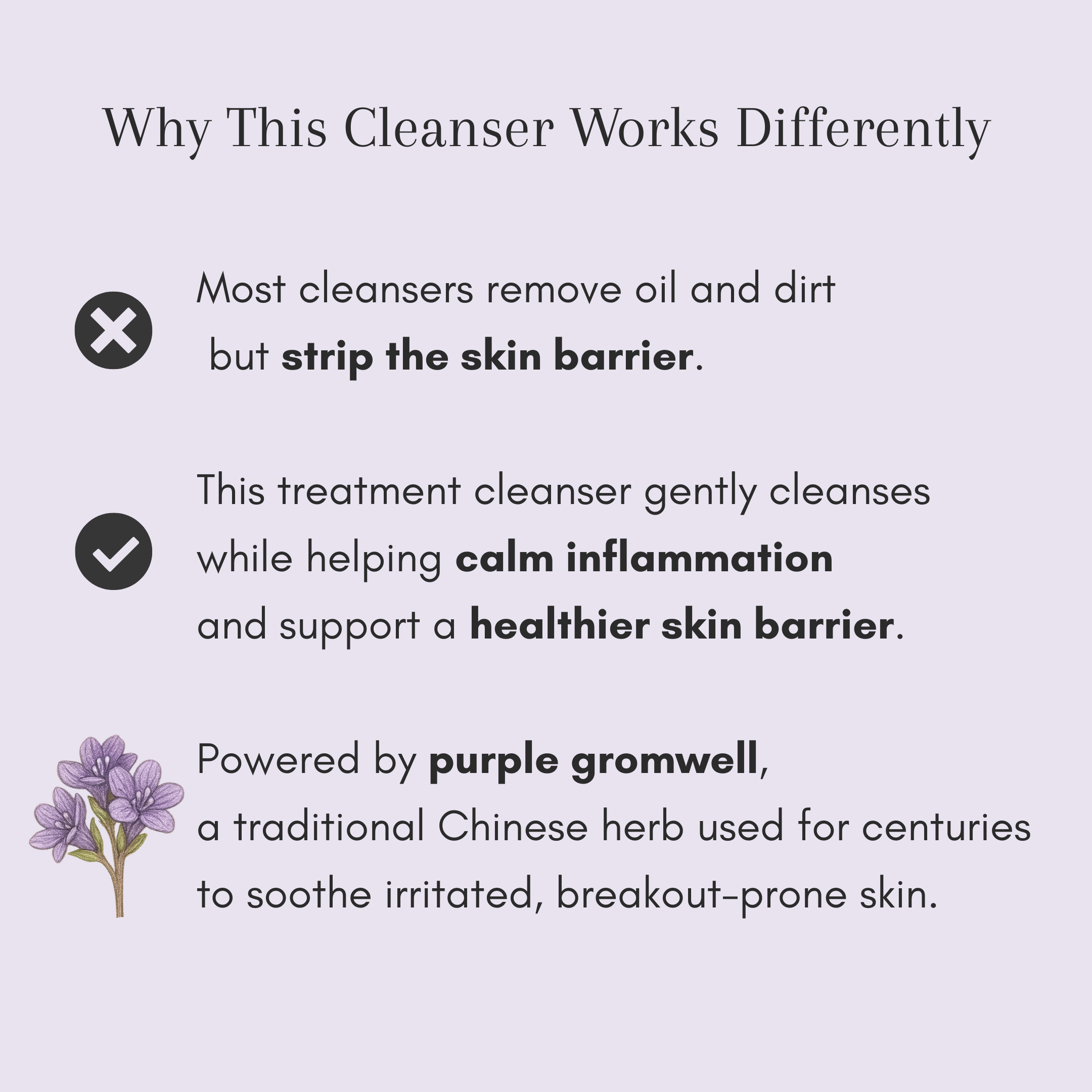 Purple Gromwell Clarifying Luxury Cleansing Bar